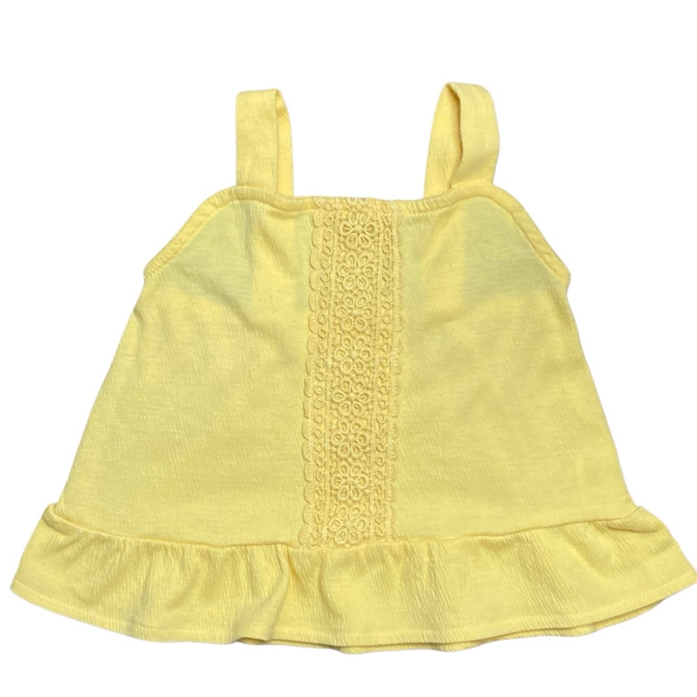 OshKosh B'gosh yellow lace tank top 2T